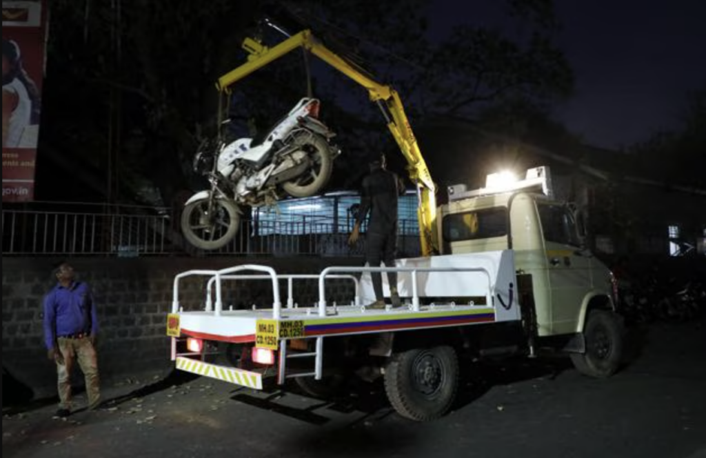 Pune Bans Vehicle Towing In Owner's Absence